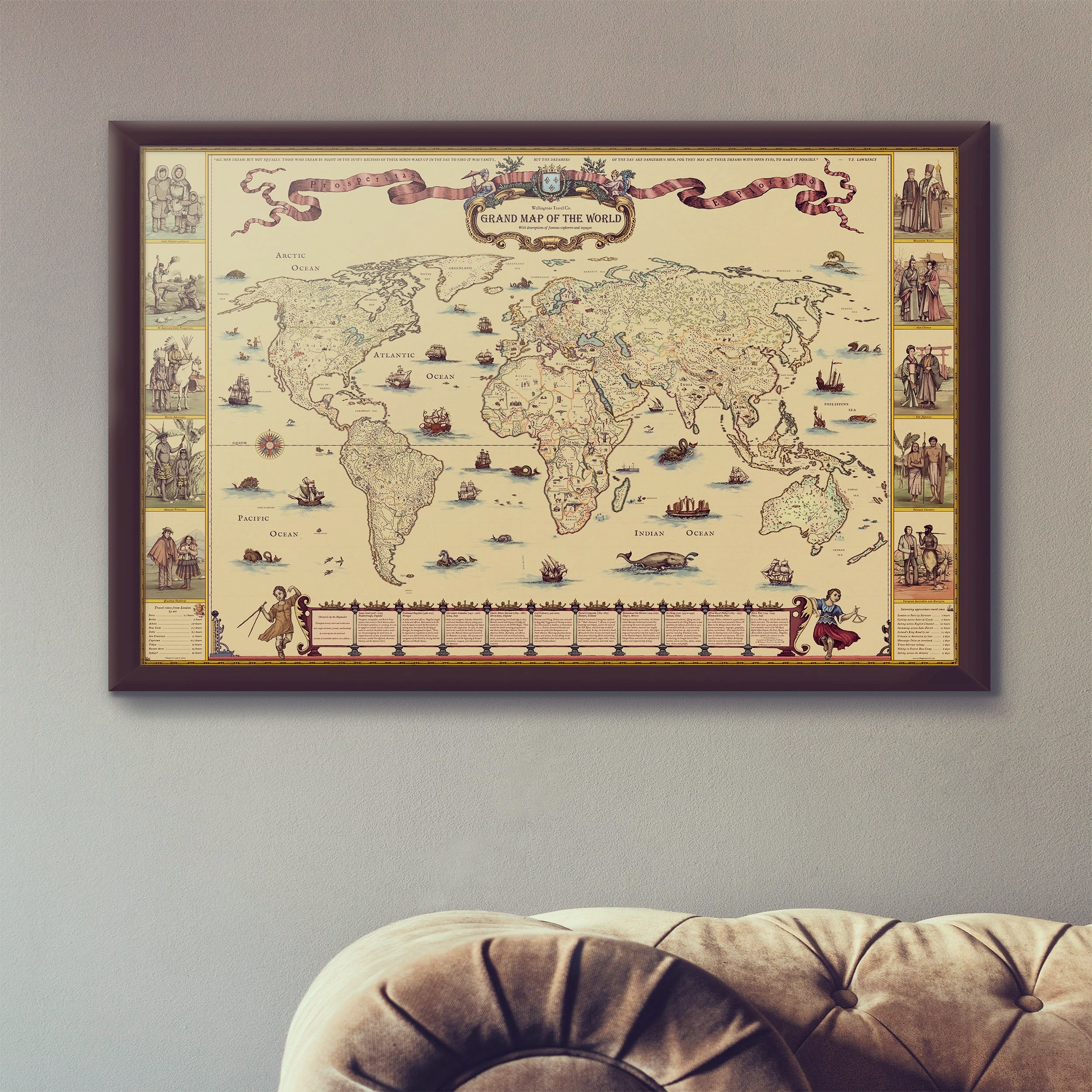 Old Grand World Map